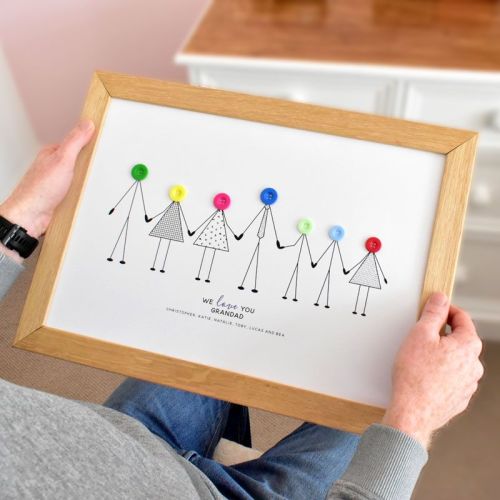 large personalised grandad print (unframed)