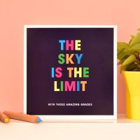 the sky is the limit congratulations card