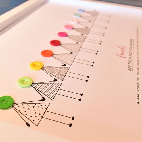 personalised friendship print