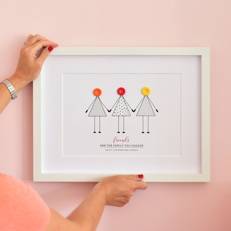 button friendship print hen do gift ideas