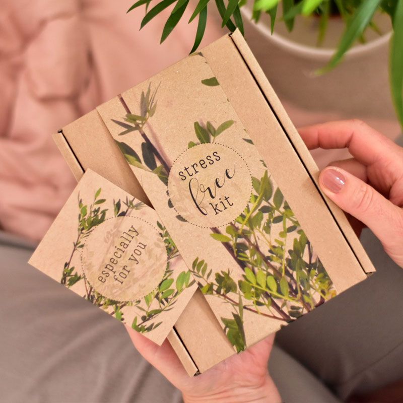 'stress free kit' relaxation letterbox gift