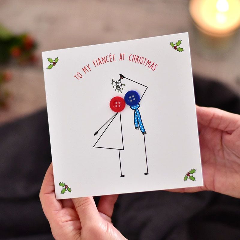 to my fiancée at christmas card