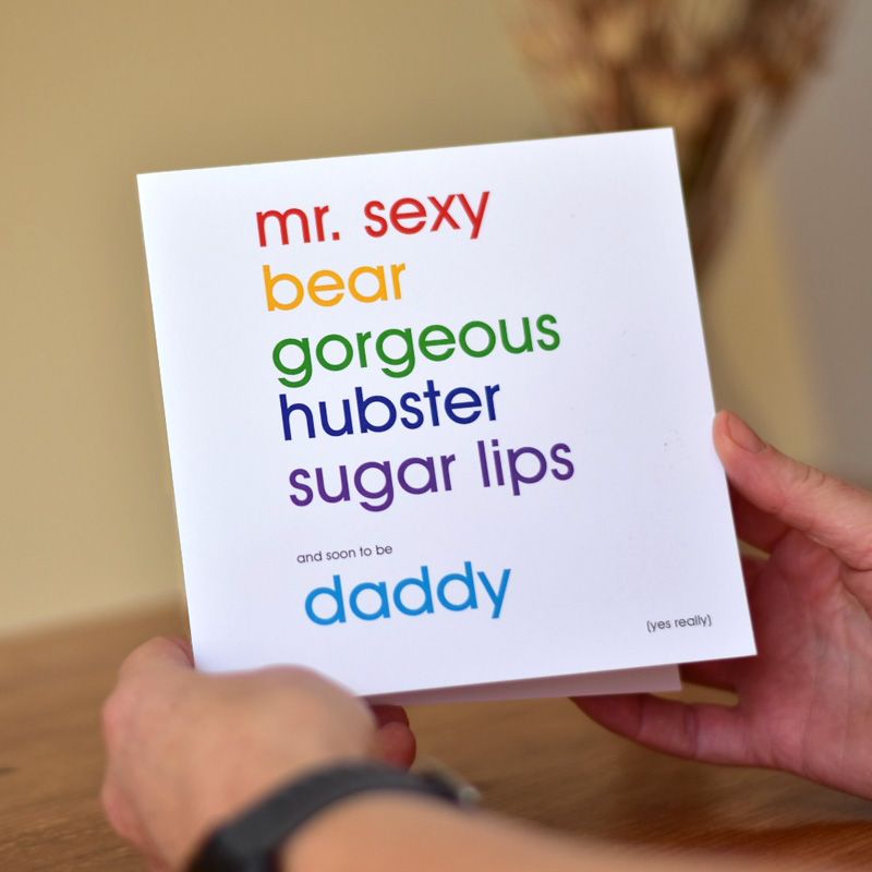 soon to be daddy card