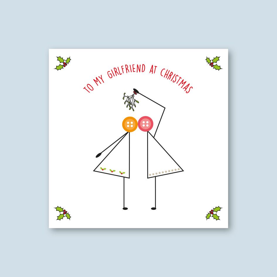 TO MY GIRLFRIEND 2 WOMEN CHRISTMAS CARD -  trade price £1.45 each, availabl