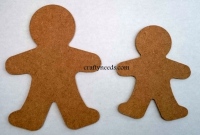 Ginger Bread men - 14 cm or 10.5 cm - Made from 3mm MDF