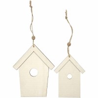 Bird houses. 2 Sizes 13+17,5 cm, thickness 5 mm
