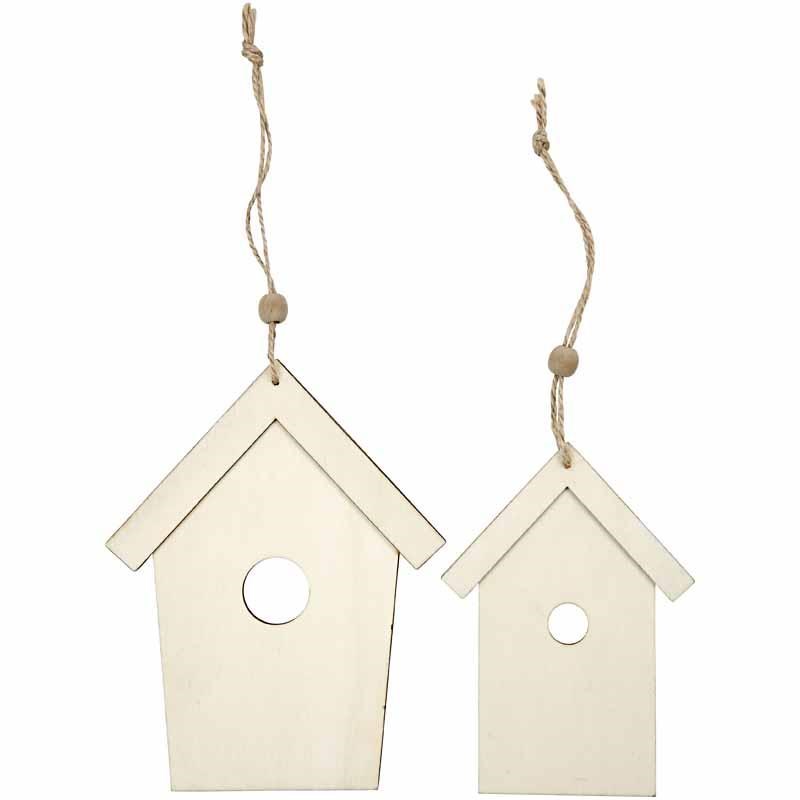 Bird houses. 2 Sizes 13+17,5 cm, thickness 5 mm