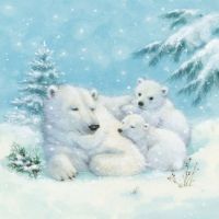 Polar Bears Napkin - 32505120