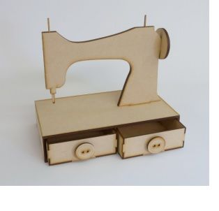 Sewing Machine Topper with Two Drawer Unit
