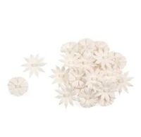 White Paper Flowers. 22 pieces Trimmits. Crafts for all Occasions.