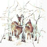 In the Winter Forest napkin - 33 x 33 cm