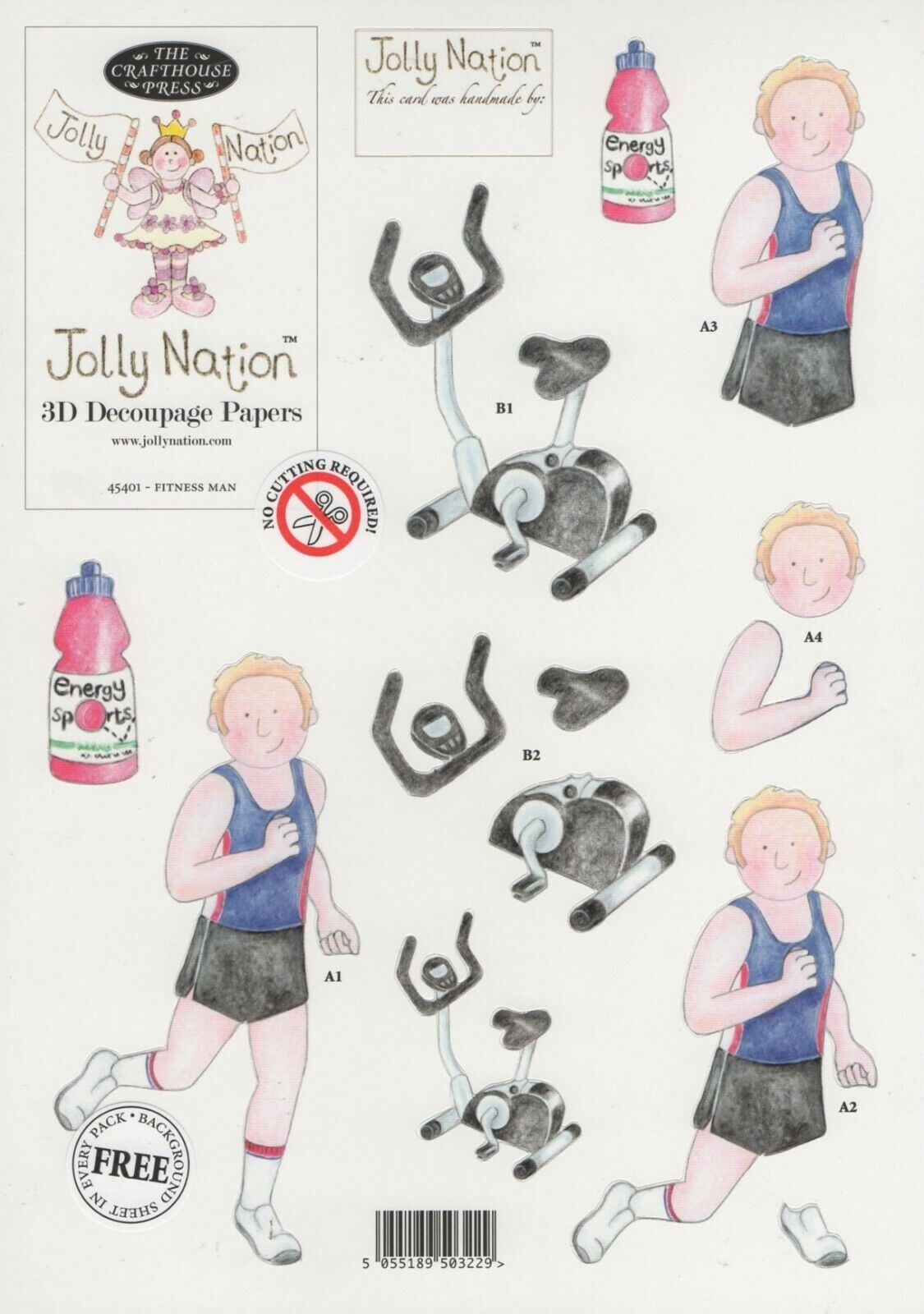 Jolly Nation - Fitness Man - 45401
