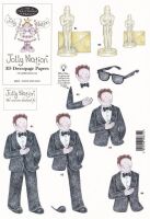 Jolly Nation Movie Star Man 46301 with FREE matching background sheet