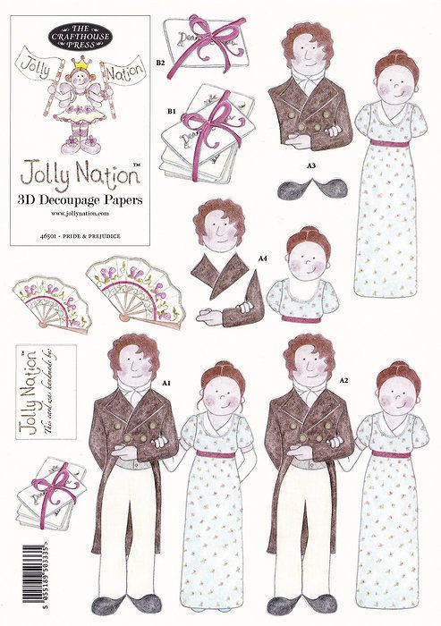 Jolly Nation - Pride & Prejudice with FREE matching background paper