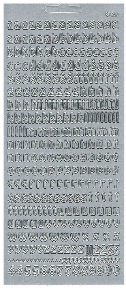 Individual Letters - Lower Case peel-off's.223