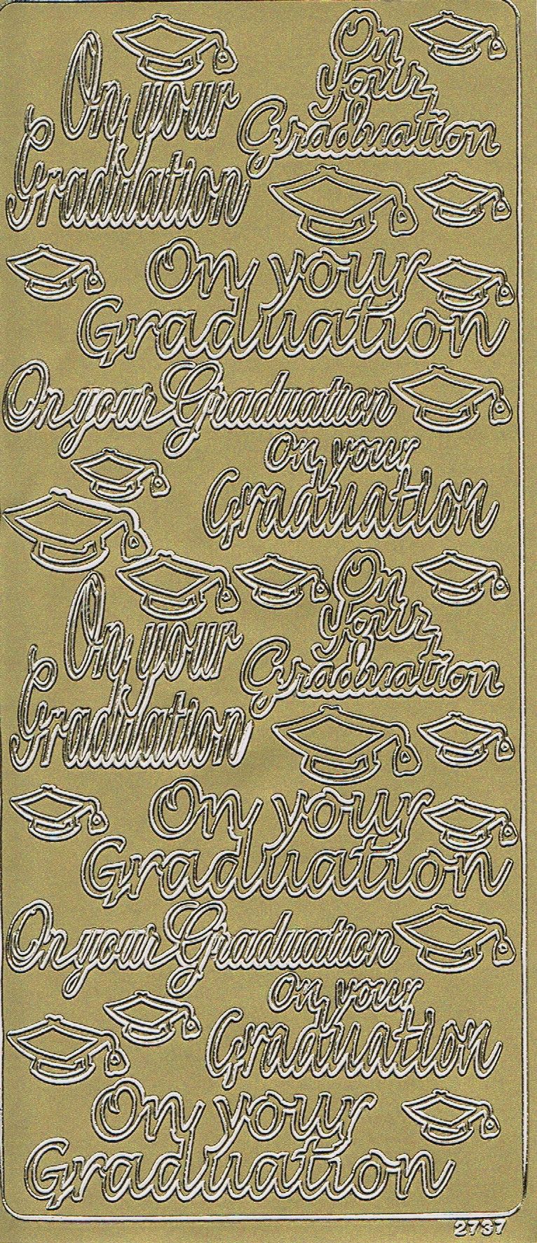 On Your Graduation peel-off 2737