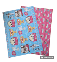 Cute & crazy cats non die cut toppers with co-ordinated backing card. Printed onto good quality card by Kanban.