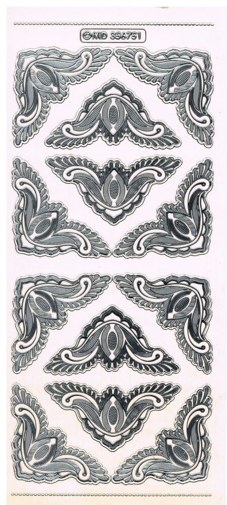 Double embossed corner peel-off/sticker MD356751