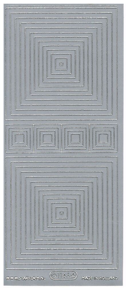Individual Square frames peel-off/sticker. 1145