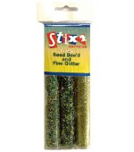Green Seed Bee'd and Fine Glitter