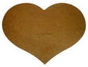  Heart -  MDF -2 sizes available. (20 or 15 cm across)