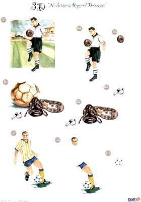 DCFO-001 - Football die cut decoupage