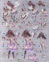 DCDUFEX001 - Foiled decoupage sheet of Fairies by Christine Haworth