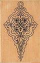 Elusive Poinsettia Wooden Rubber Stamp