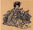 Japanese Serenity Wooden Rubber Stamp