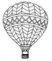 Hot Air Balloon  Wooden Stamp