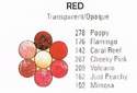Monochromatic Red - Pee Wee Glitters - 7 x 2 gram vials