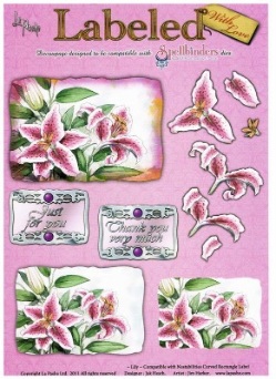 La Pashe Labeled decoupage sheet - Lily