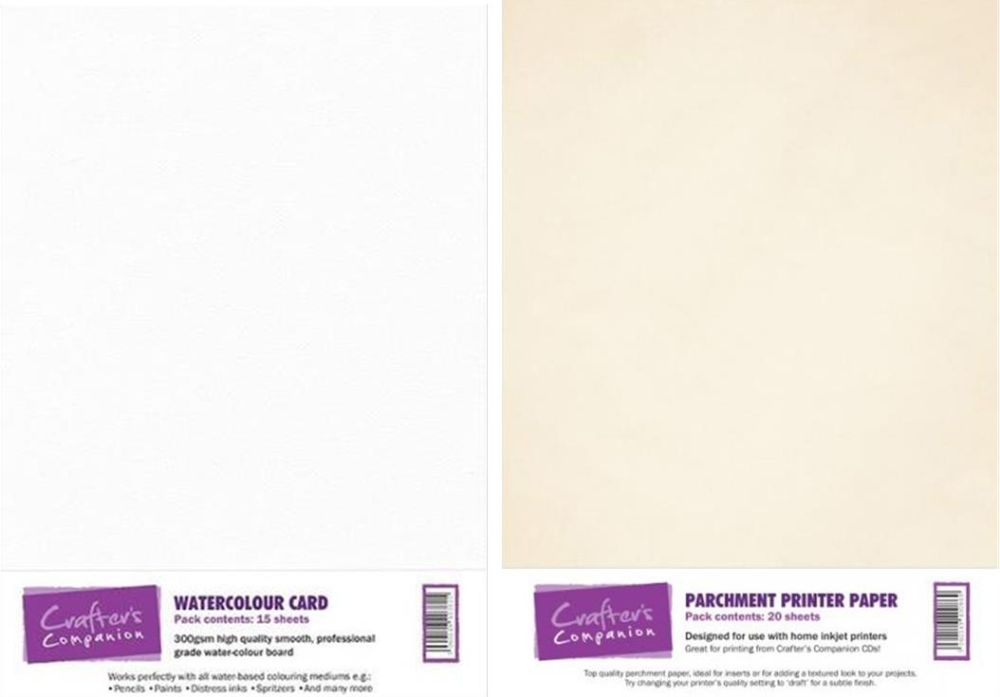 Water Colour Card/Parchment Paper