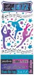 PSCB407 - All that Jazz glittered stickers