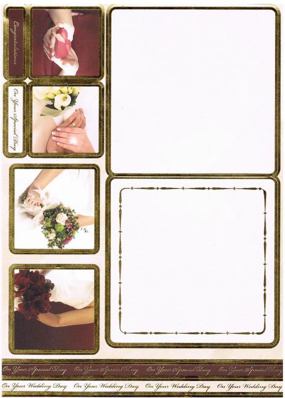 CON8015 - Wedding Concept Card. Die Cut.