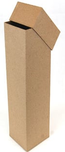 Square wine box - Dimensions:-Cover - 10cm square x 30.5cm Lid  