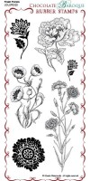 CB04 - Fresh Florals - UDLSP0320 - Grey rubber un-mounted stamp