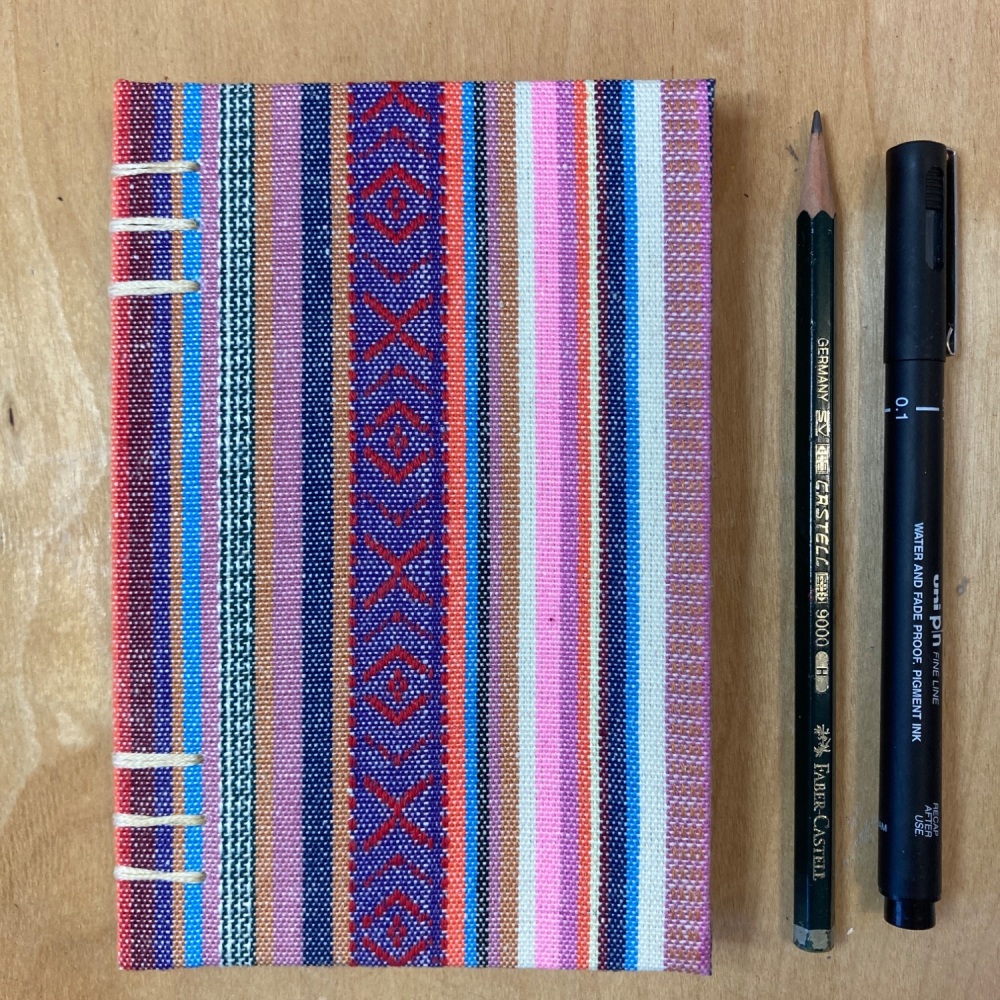 Hand stitched A6 Artist Sketchbook/Journal