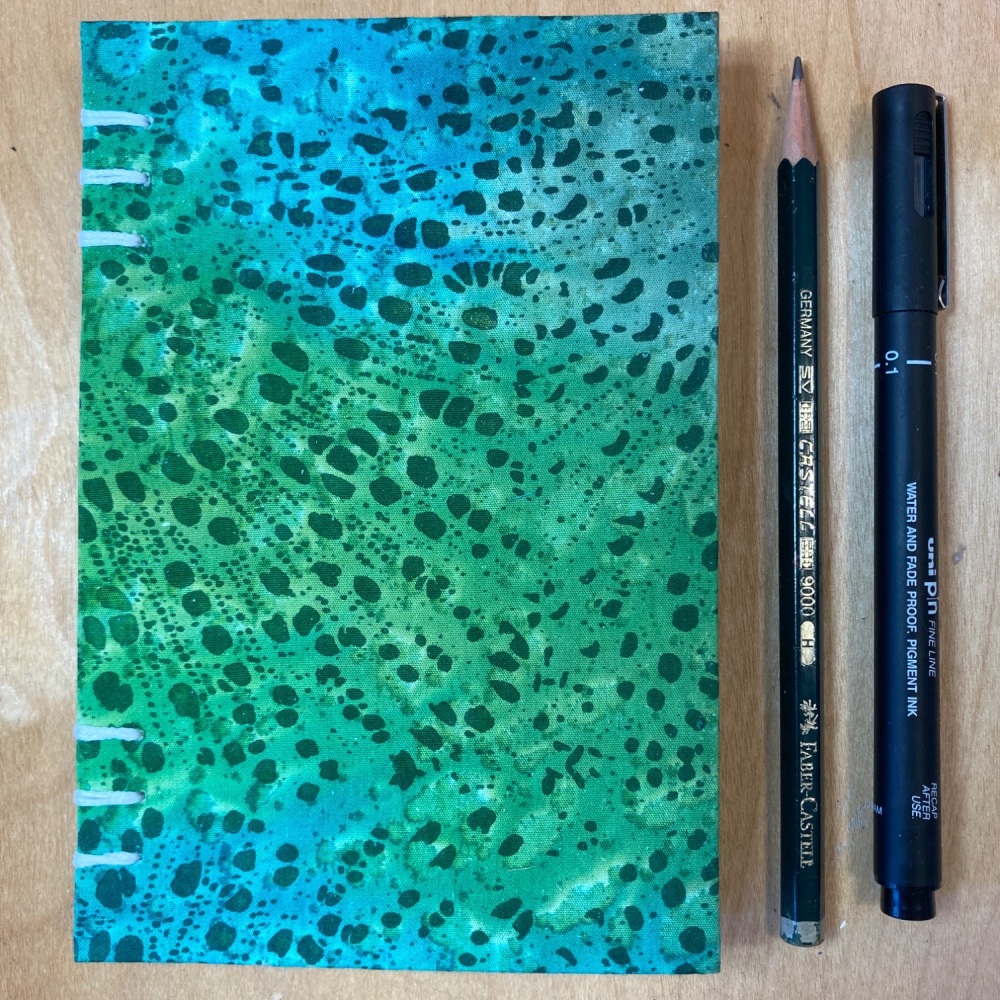 Hand stitched A6 Artist Sketchbook/Journal