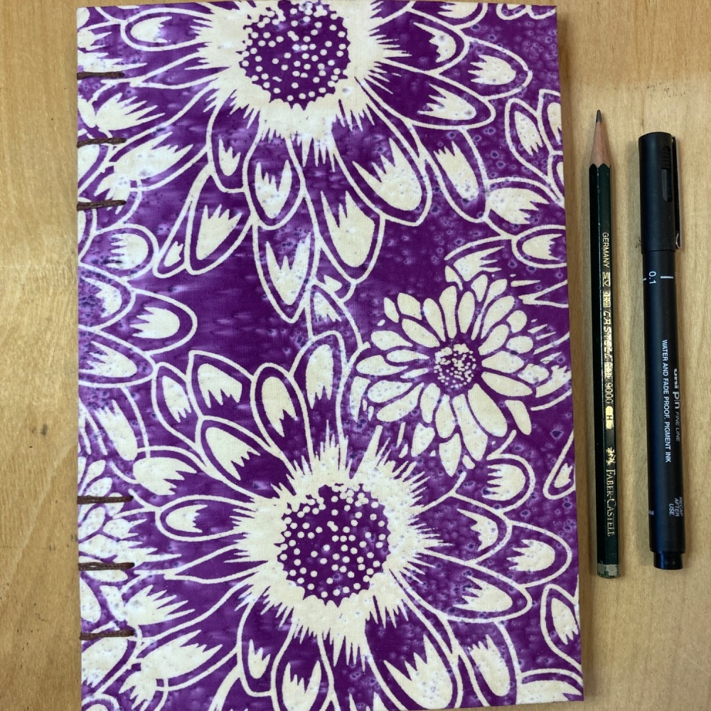 Hand stitched A5 Artist Sketchbook/Journal
