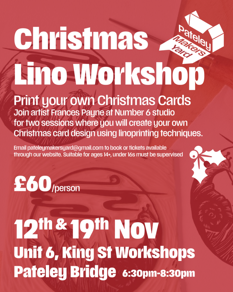 Lino Print Christmas Card Workshops