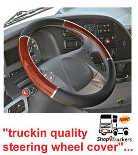 Lampa Lorry Truck HGV steering wheel cover X large 49 / 51cm walnut inserts