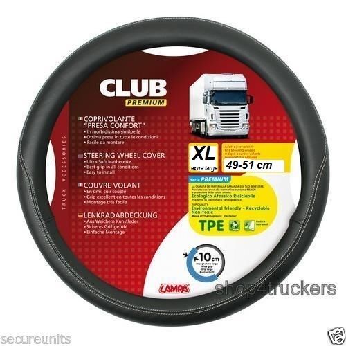 Lorry Truck HGV coach bus steering wheel cover X Large 49cm to 51cm black L