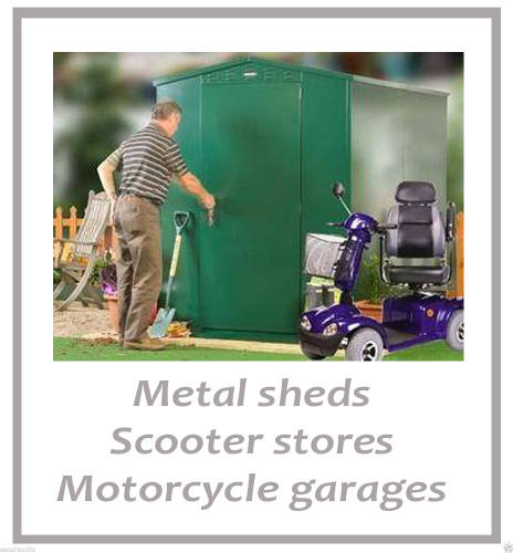  metal sheds, scooter stores in UK, mobility scooter, Shop4bikers