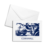 Blank Greetings Card - Cornish Fisherman
