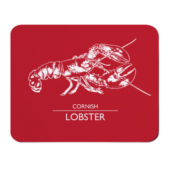 Cornish Lobster Placemat - Red & White Melamine - Cornwall Style