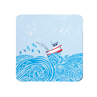 Fishing Boat Coaster - Seaside Gifts - Coastal Vibes