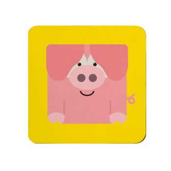Pig Coaster - Full Colour Melamine