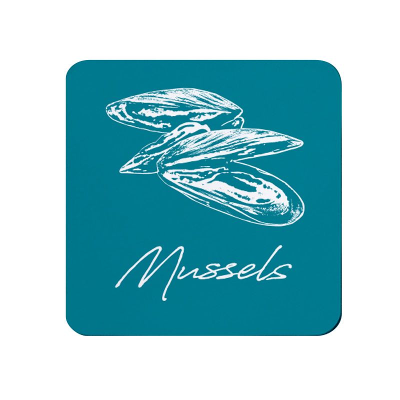 Mussels Coaster - Deep Turquoise - NEW