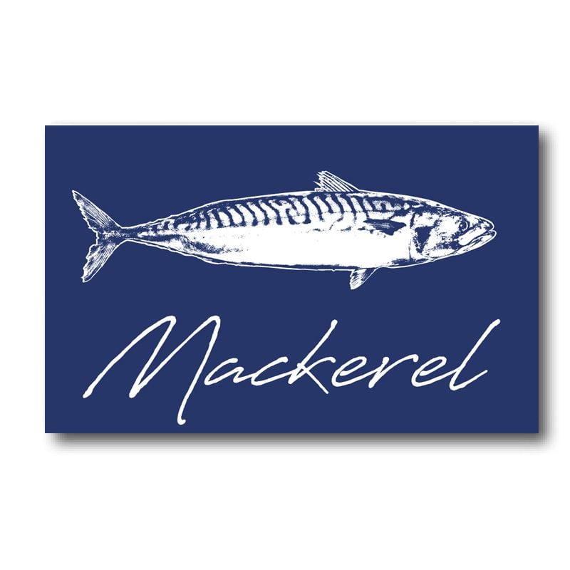 Melamine Fridge Magnet - Mackerel